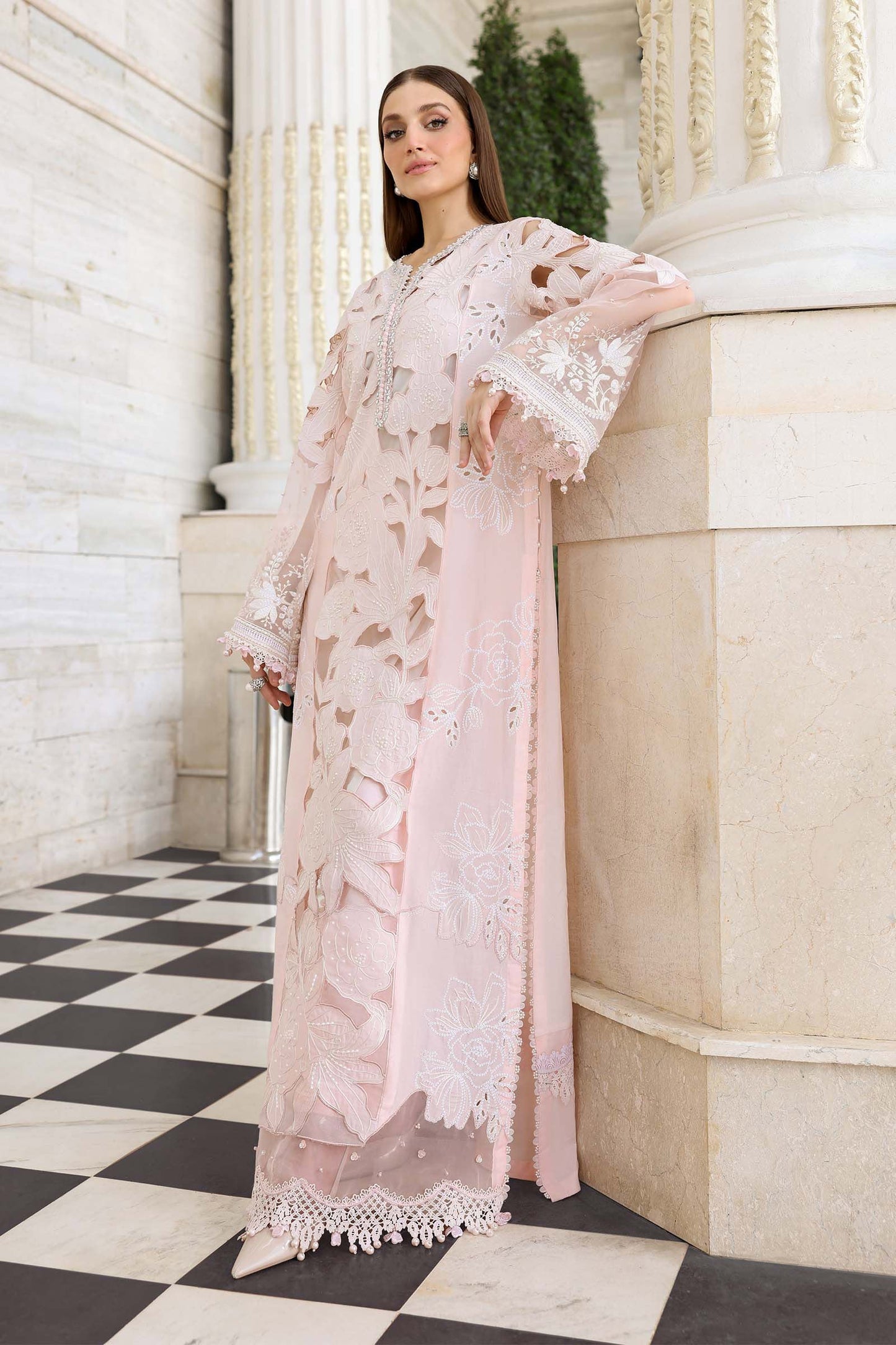 3 Piece Unstitched Embroidered Lawn Suit
