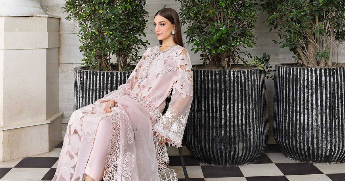 3 Piece Unstitched Embroidered Lawn Suit