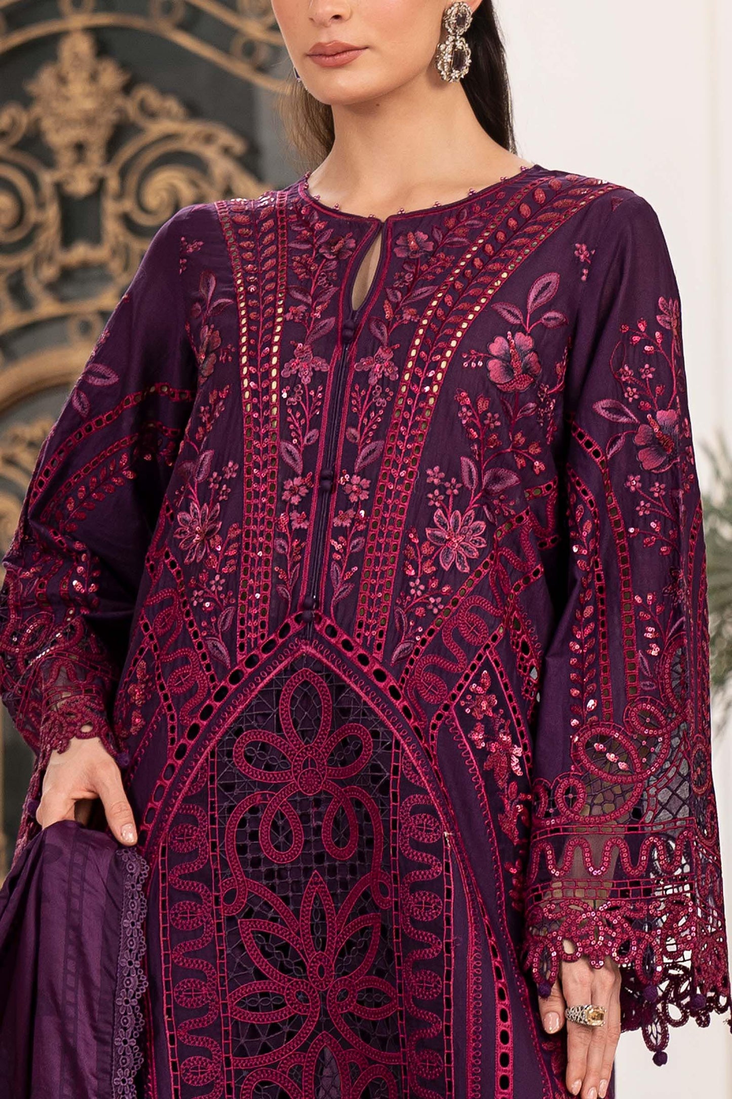 3 Piece Embroidered Lawn Suit